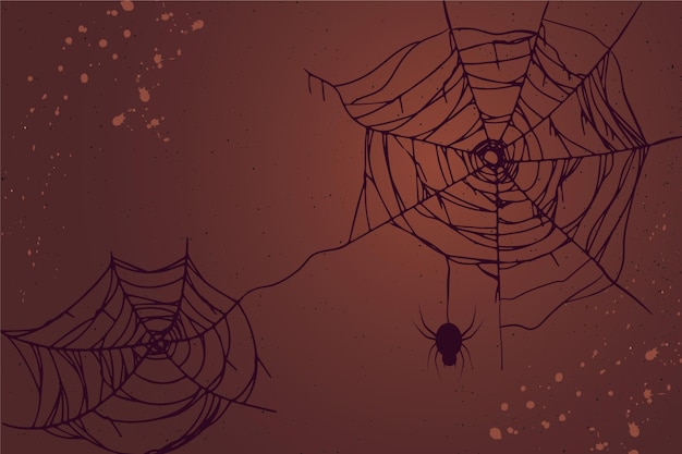 Halloween spinnenweb wallpaper