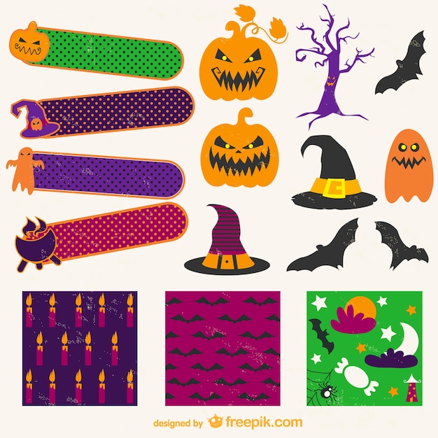 Halloween stickers en badges verzamelen