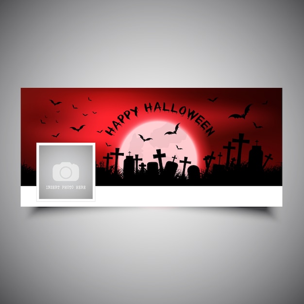 Halloween tijdlijn cover ontwerp