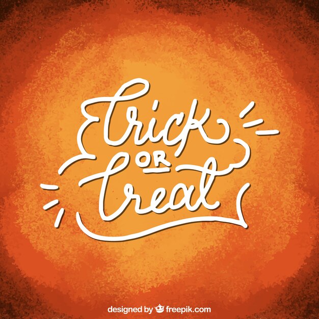 Halloween &quot;truc of behandelen&quot; lettering