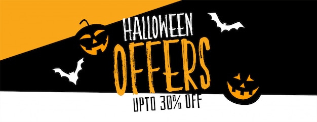 Halloween verkoop en promotie banner voor marketing