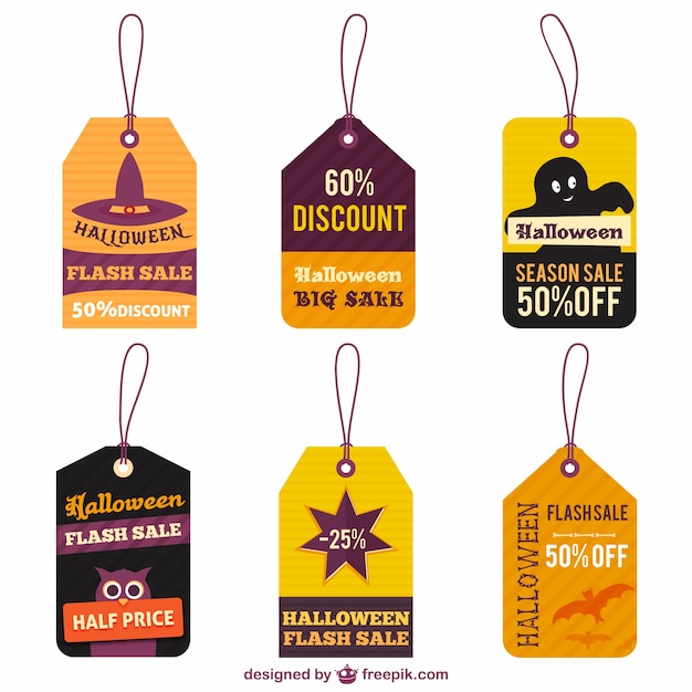 Halloween verkoop tags