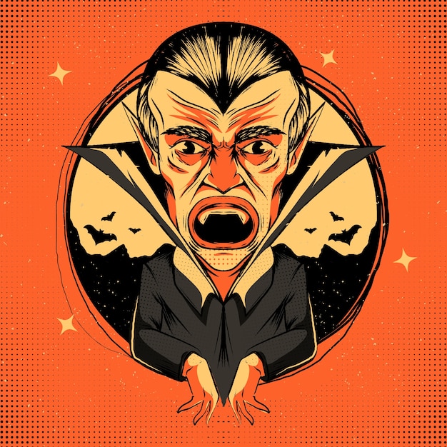 Gratis vector halloween viering illustratie