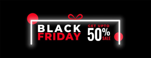 Halve prijs black friday sale bannerontwerp