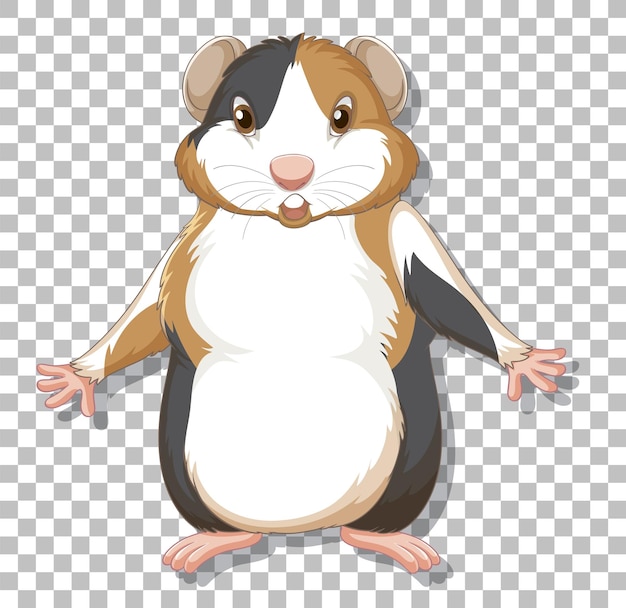 Hamster in cartoonstijl