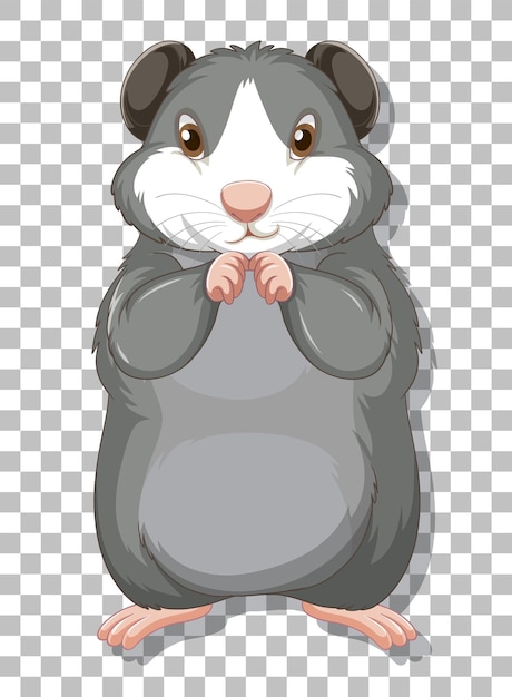 Gratis vector hamster in cartoonstijl