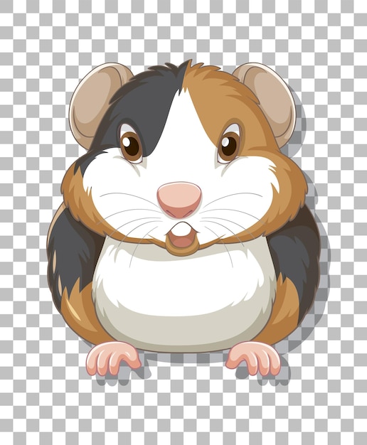 Gratis vector hamster in cartoonstijl
