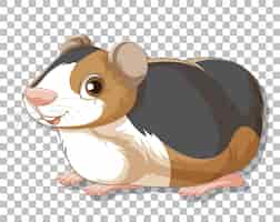 Gratis vector hamster in cartoonstijl