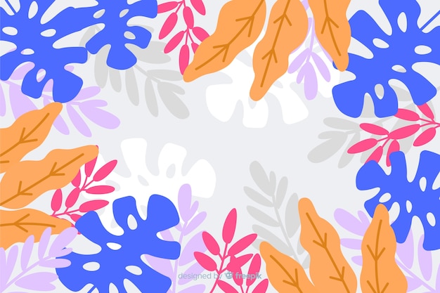 Hand getekend abstract floral achtergrond