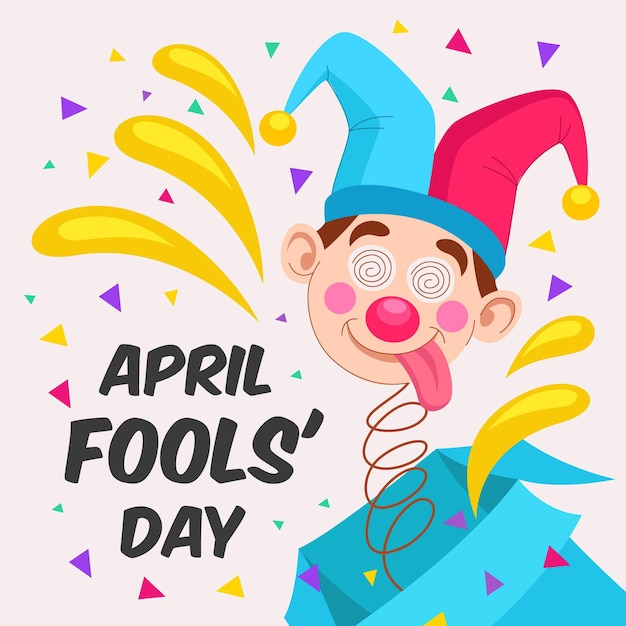 Gratis vector hand getekend april dwazen dag illustratie