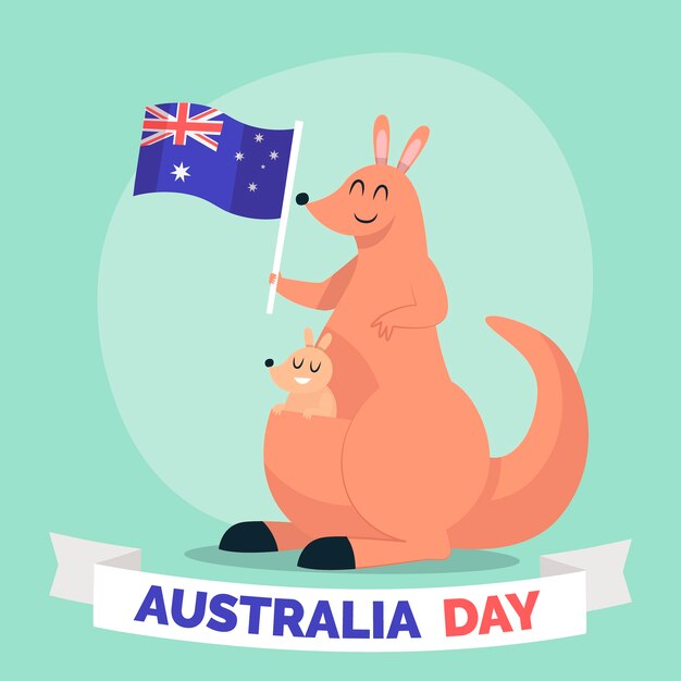 Hand getekend Australië dag