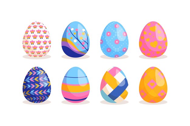 Hand getekend easter egg-collectie