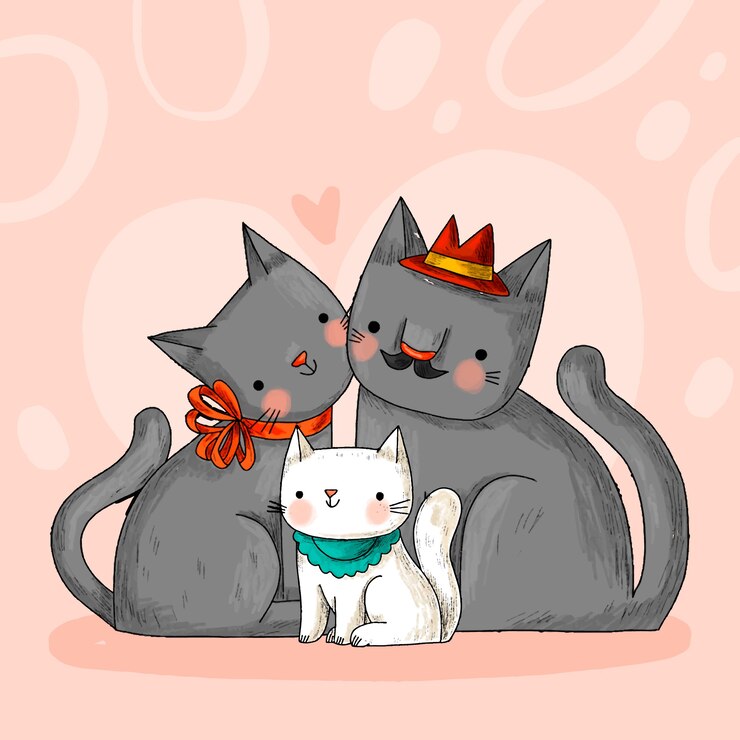 Gratis Vector hand getekend koreaanse ouders dag illustratie