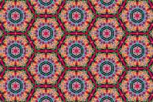 Gratis vector hand getekend perzisch tapijt patroon