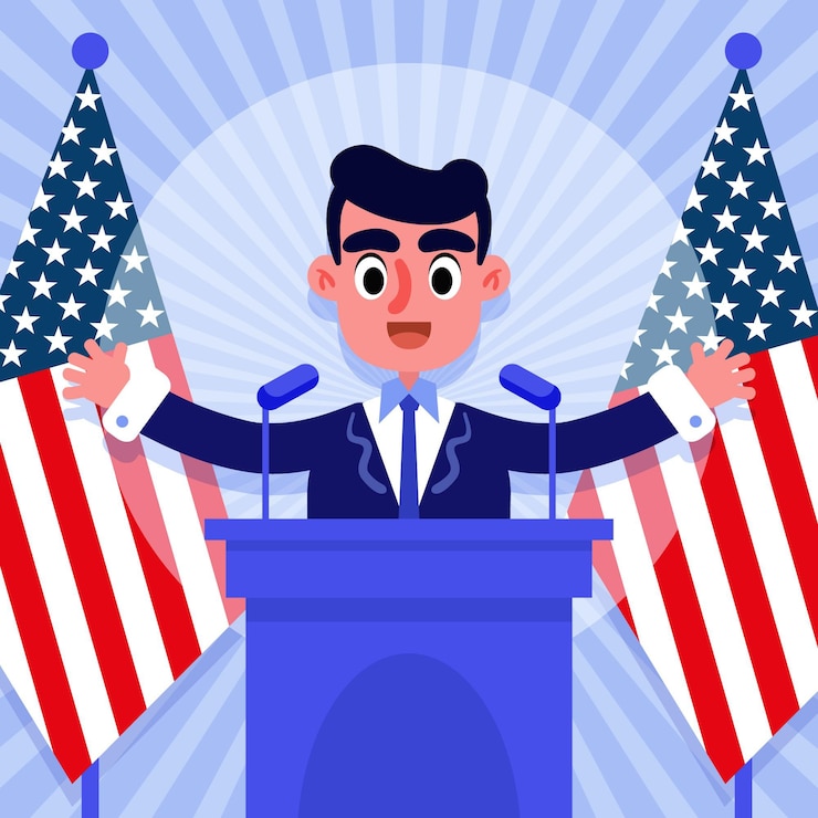 Gratis Vector hand getekend presidenten dag