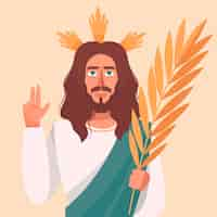 Gratis vector hand getekend semana santa concept