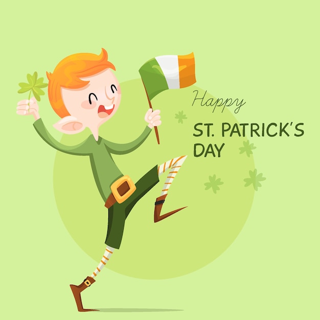 Gratis vector hand getekend st patricks dag concept