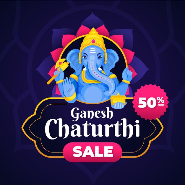 Hand getekende ganesh chaturthi verkoop