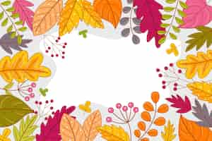 Gratis vector hand getekende herfst achtergrond