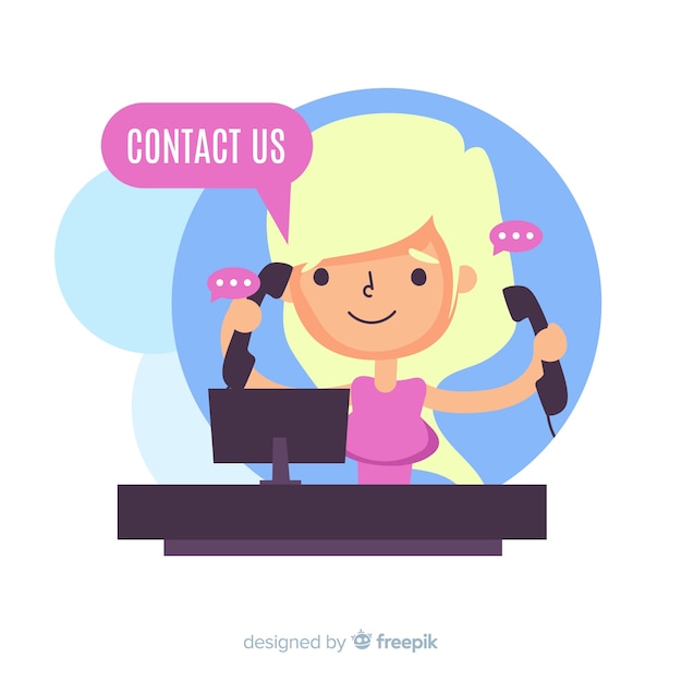 Gratis vector hand getrokken achtergrond sjabloon voor contactinformatie