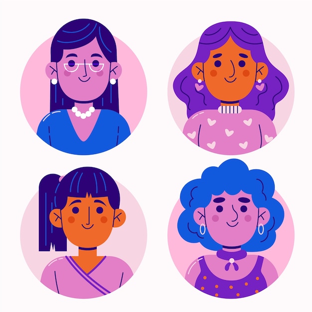 Hand getrokken avatar illustratie