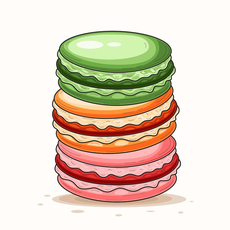 Gratis Vector hand getrokken bitterkoekje tekening illustratie