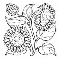 Gratis vector hand getrokken bloemenillustratie