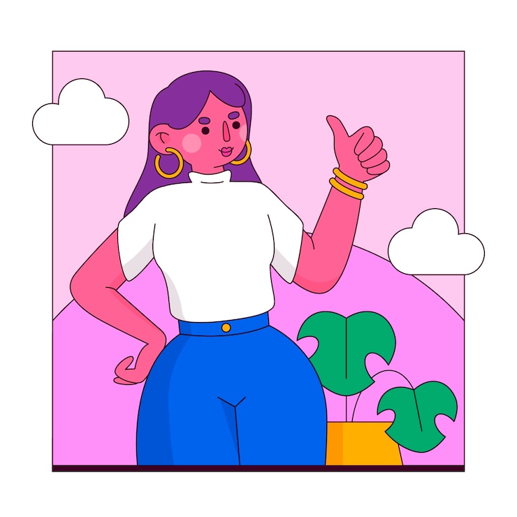 Gratis Vector hand getrokken compliment illustratie