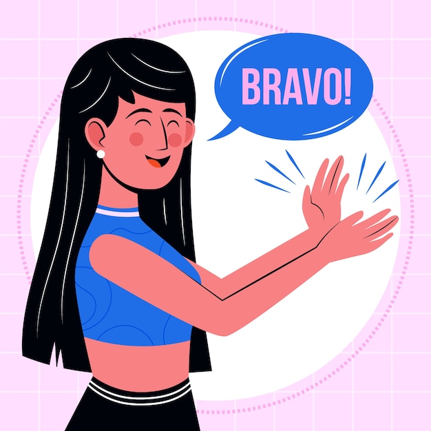 Gratis vector hand getrokken compliment illustratie