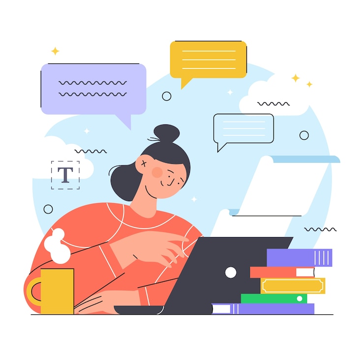 Gratis Vector hand getrokken essay illustratie