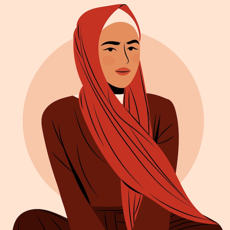 Gratis Vector hand getrokken etnische schoonheid illustratie