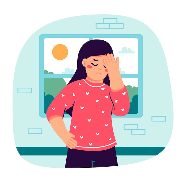 Gratis vector hand getrokken facepalm illustratie