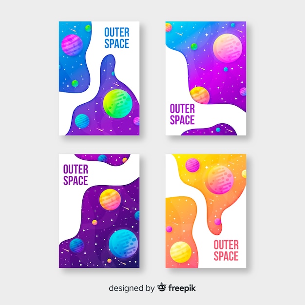 Hand getrokken galaxy poster