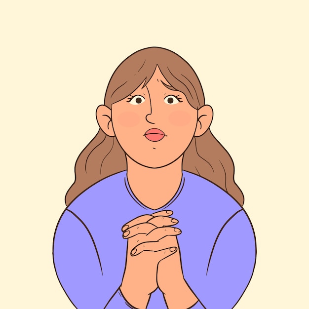 Gratis vector hand getrokken gelieve illustratie