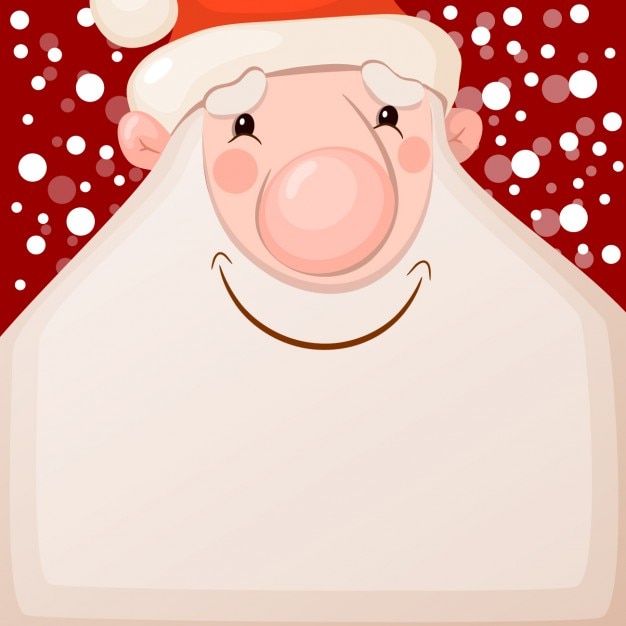 Gratis vector hand getrokken illustratie van de kerstman