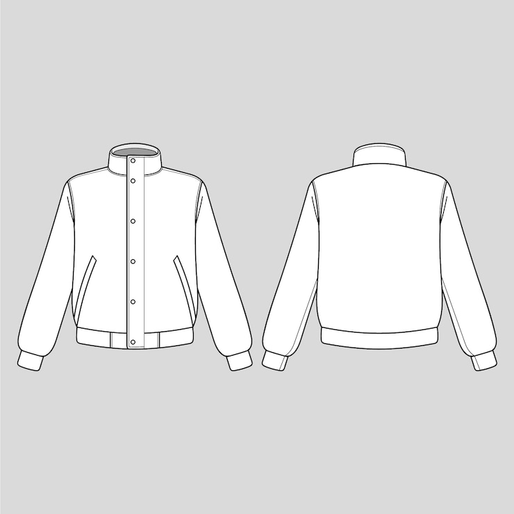 Gratis Vector hand getrokken jas overzicht illustratie