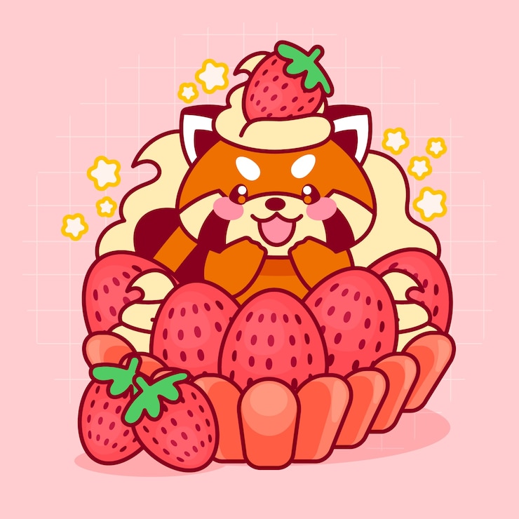 Gratis Vector hand getrokken kawaii voedselverzameling