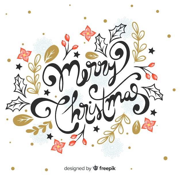 Gratis vector hand getrokken kerstmis achtergrond