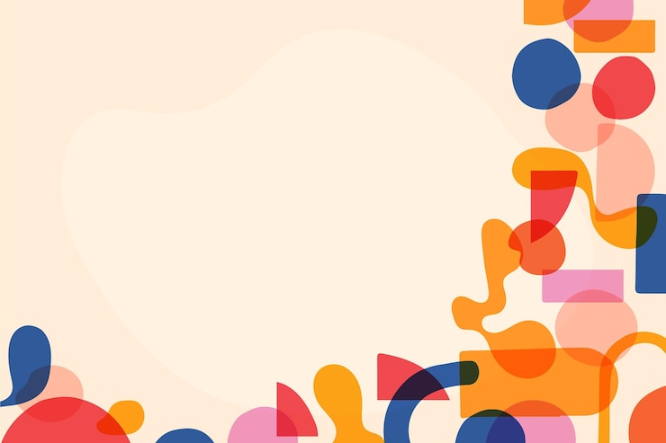 Gratis Vector hand getrokken platte ontwerp abstracte vormen achtergrond