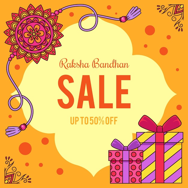 Hand getrokken raksha bandhan verkoop