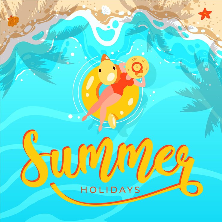 Gratis Vector hand getrokken zomer illustratie