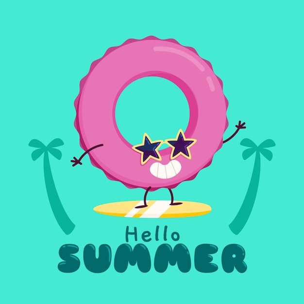 Gratis vector hand getrokken zomer illustratie