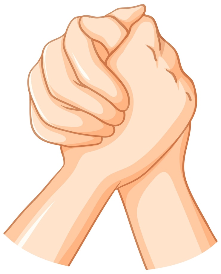 Gratis Vector hand in hand vector ontwerp