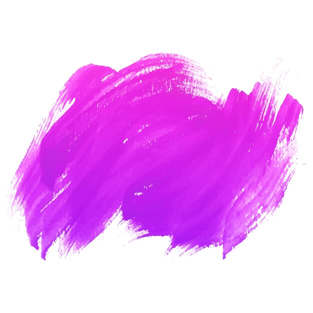 Hand tekenen violet penseelstreek aquarel ontwerp