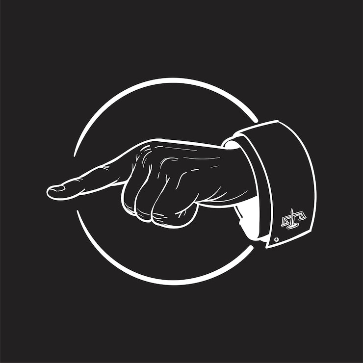 Gratis Vector hand tekening illustratie van justitie concept