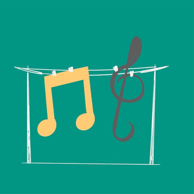 Gratis vector hand tekening illustratie van muziek entertainment concept