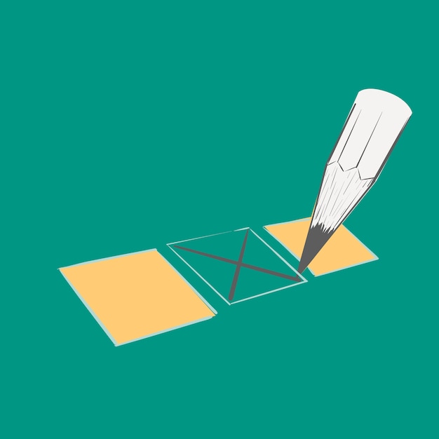 Gratis vector hand tekening illustratie van verkiezing concept