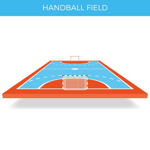 Handbalveld met perspectief