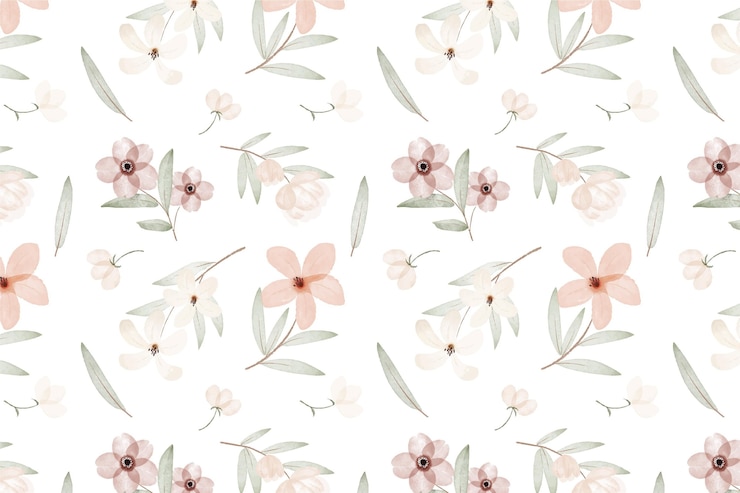 Gratis Vector handgeschilderde aquarel botanische patroon