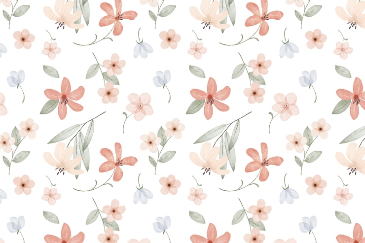 Gratis Vector handgeschilderde aquarel botanische patroon